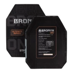 Полиэтиленовые бронеплиты 3 класса Ultimate Bronyx (комплект). Вес 2.28 кг. Размер L (26х33 см)