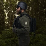 Одинарный подсумок под магазины АК/АR (тканевый). Черный 8