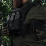 Бронежилет 6-го класса (PRO). Вес 5.7 кг. Керамические плиты Shield Germany 2.65 кг. Черный 6