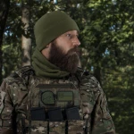 Флісова шапка FrostWrap. Для середніх та низьких температур. Олива 2