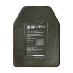 Керамическая бронеплита 5 класса Bronyx. Вес 2.98 кг. Размер L (26х33 см)