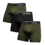 Комплект чоловічих трусів Soldier's Boxer (3 шт). Матеріал Charged Cotton. Олива - Чорний