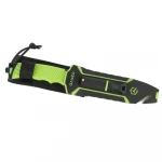 Ніж Ganzo G8012V2 зелений з паракордом та кресалом. Вуглецева сталь 2