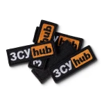 Шеврон (нашивка) ЗСУ-hub на липучке, 2.5х7.5 см. Черный 3