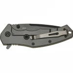 Ніж розкладний SKIF Griffin II BSW. Оливкове руків'я, темне лезо. 5