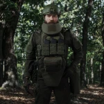 Бронежилет 3 уровня NIJ (PRO). Вес 2.2 кг. Полиэтиленовые плиты PGD-S-LW-ICW+ SAPI 0.85 кг. Олива 4