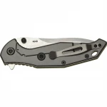 Нож раскладной SKIF Adventure II SW. Светлое (классическое) лезвие. Длина 223 мм. Олива. 6