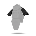 Плечовий захист з балістичними пакетами 1-го класу. STANAG 2920. Чорний 5