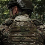 Бронежилет 3 (+++) уровня NIJ (PRO). Вес 4 кг. Керамические плиты Elmon 1.65 кг. Мультикам 9