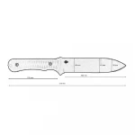 Общевойсковой нож Пехота Blade Brothers Knives с черным полимерным покрытием 5