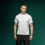 Футболка Basic Military T-Shirt з колекції NAME. Cottone/Elastane, білий 2