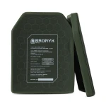 Керамічна бронеплита 6 класу Bronyx. Вага 3.25 кг. Розмір L (26х33 см) 5