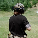 Футболка Basic Military T-Shirt. Battle Pup. Cotton/Elastane. Чорний 8