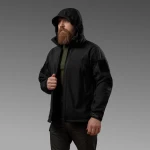 Куртка тактична Softshell Hawk Jacket. Захист від вітру та вологи.  Чорний 7