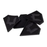 Шеврон (нашивка) двозуб Сил специальных операций ВСУ, 9х7.5 см. Серо-черный 3