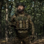 Одинарный закрытый подсумок с клапаном под магазин АК/АR. Мультикам. 8