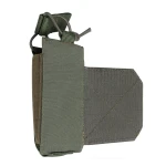 Боковой левосторонний эластичный подсумок для магазинов АК/АR и турникетов открытого типа с креплением на липучке. Олива 2