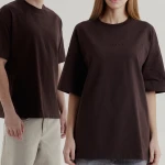 Футболка «Живи» от Rift. Oversize. Шоколадный 3