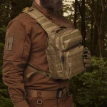 Рюкзак однолямочный Mil-Tec “One strap assault pack”. Койот. 9