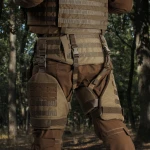 Захист внутрішньої частини стегна 1-го класу захисту (з балістичним пакетом). Койот 6