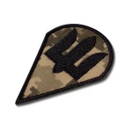 Шеврон (нашивка) купол Десантно-штурмових військ ЗСУ, 10х6.5 см. Піксель (мм-14) 2