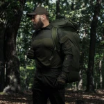 Тактична сумка баул на 100 л. Cordura 500D. Водостійка. Олива 2