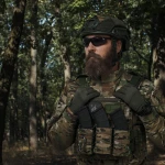 Одинарный подсумок под магазины АК/АR (тканевый). Мультикам 9