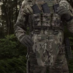 Противоосколочный фартук 2-го класса защиты (с баллистическим пакетом). Размер XL. Мультикам 5