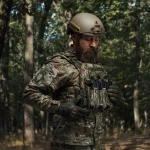 Потрійний еластичний підсумок для магазинів АК/АR відкритого типу з кріпленням MOLLE. Мультикам 5