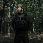 Подсумок одинарный пластиковый для магазина АК/AR. Черный 2