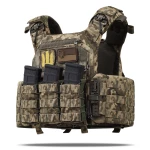 Бронежилет 6-го класса (PRO). Вес 5.7 кг. Керамические плиты Shield Germany 2.65 кг. Пиксель (мм-14) 3