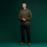 Худи M1 Mono коллекция NAME. Cotton and polyester. Цвет Олива 5