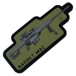 Патч (шеврон) «Barret M82» від А.Т.А.К.А. М’який ПВХ пластик. Олива 4
