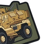 Патч (шеврон) «International MaxxPro» від Patch hunter. М’який ПВХ пластик. Койот 3