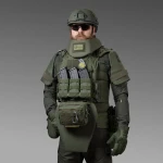 Плечовий захист з балістичними пакетами 2-го класу. STANAG 2920. Олива 7