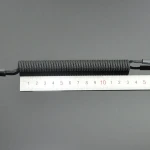 Шнур страхувальний Standard з воронованим карабіном. Навантаження до 50 кг. Чорний 4