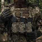 Одинарный эластичный подсумок под магазины АК/АR открытого типа. Крепление MOLLE. Пиксель (мм-14) 6