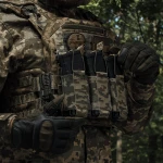 Потрійний еластичний підсумок для магазинів АК/АR відкритого типу з кріпленням MOLLE. Піксель (мм-14) 3