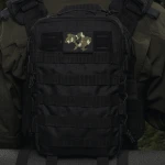 Тактичний рюкзак на 10 л. Кріплення Molle. Cordura 1000D. Чорний 7