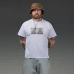 Футболка чоловіча Basic Military. Gasmask Grins. Cottone/Elastane, білий 2