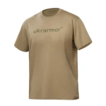 Футболка чоловіча з логотипом Logo Tee Ukrarmor. Cotton. Колір койот