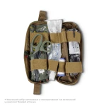 Аптечка тактическая горизонтальная Slim MP, влагостойкая. Черный 4