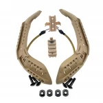 Комплект реек на шлем MICH 2000, планки Picatinny и крепления Wing-Loc, Койот 6