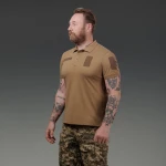 Футболка-поло тактична Ukrarmor Polo Reflex. Cotton. Колір Койот 2