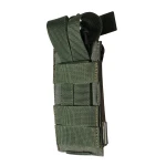 Одинарный эластичный подсумок под магазины АК/АR открытого типа. Крепление MOLLE. Олива 2
