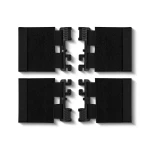 Змінні бокові камербанди (чохли) для плитоноски. Розмір XL, 40х16 см. Чорний 6