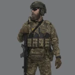 Бойовий бронежилет IBV-2 (Stanag 2920). Вага 4.3 кг. Збільшена площа захисту. Піксель (мм-14).  L/XL 3