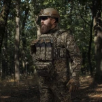 Потрійний підсумок під магазини АК/АR. Cordura 1000. Molle. Піксель (мм-14) 6