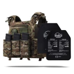 Бронежилет 6-го класса (PRO). Вес 5.7 кг. Керамические плиты Shield Germany 2.65 кг. Мультикам